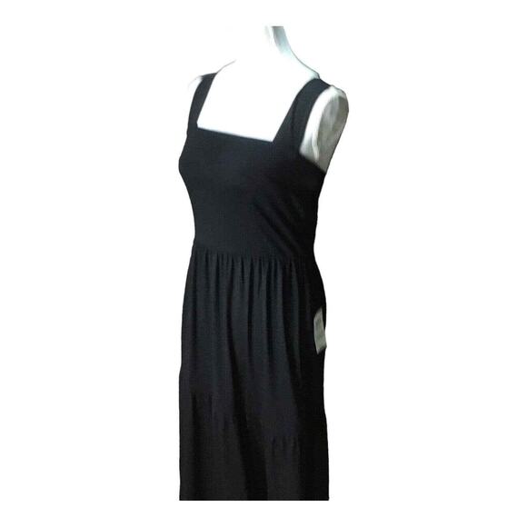 INC International Concepts Women’s Maxi Dress Black Tiered Open Back Size M NWT - Picture 12 of 16
